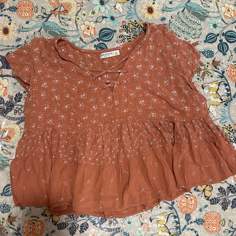Arizona Jean Company Rust Blouse